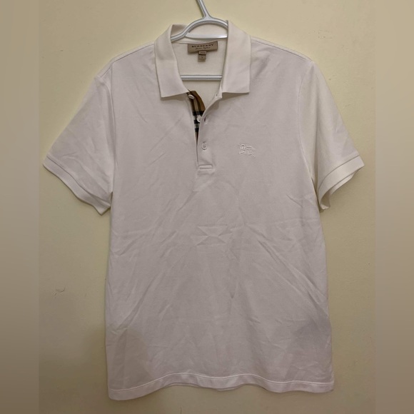 Burberry Other - Burberry White Polo with Signature Check Trim